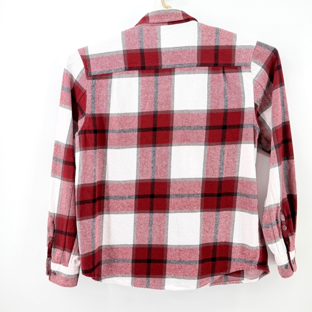 True Religion Flannel Shirt Mens XL Red White Plaid Good Long Sleeve Button Down - Picture 3 of 10